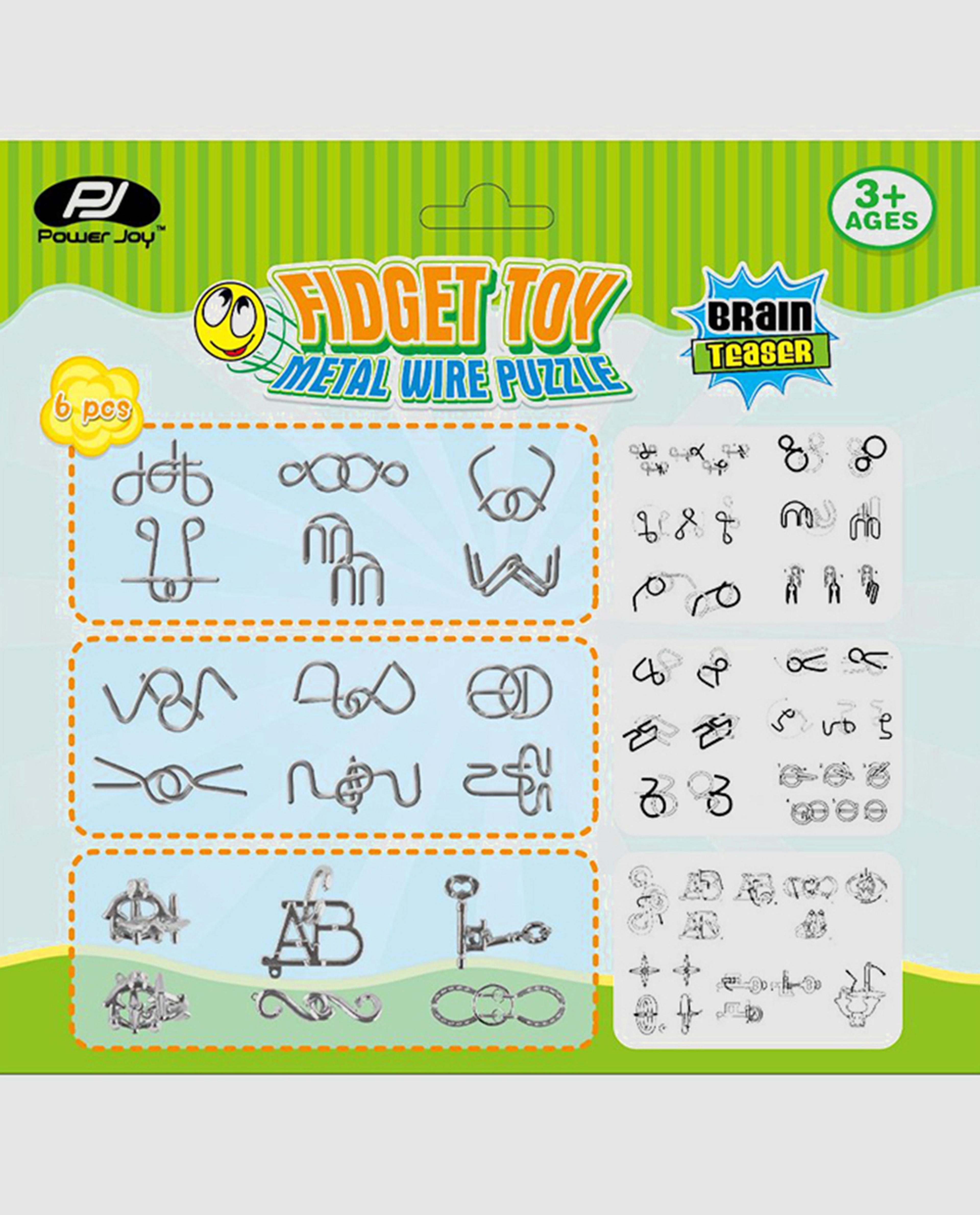 P.Joy Fidget Toy Metal Wire Puzzle 3Asst-FAMILY GAMES-P.JOY-