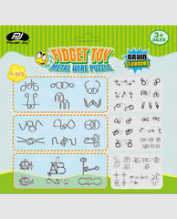P.Joy Fidget Toy Metal Wire Puzzle 3Asst-FAMILY GAMES-P.JOY-