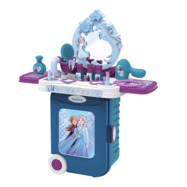Frozen2 Dressing Table Trolley Case 3In1-Dolls & Accessories-JAKKS-