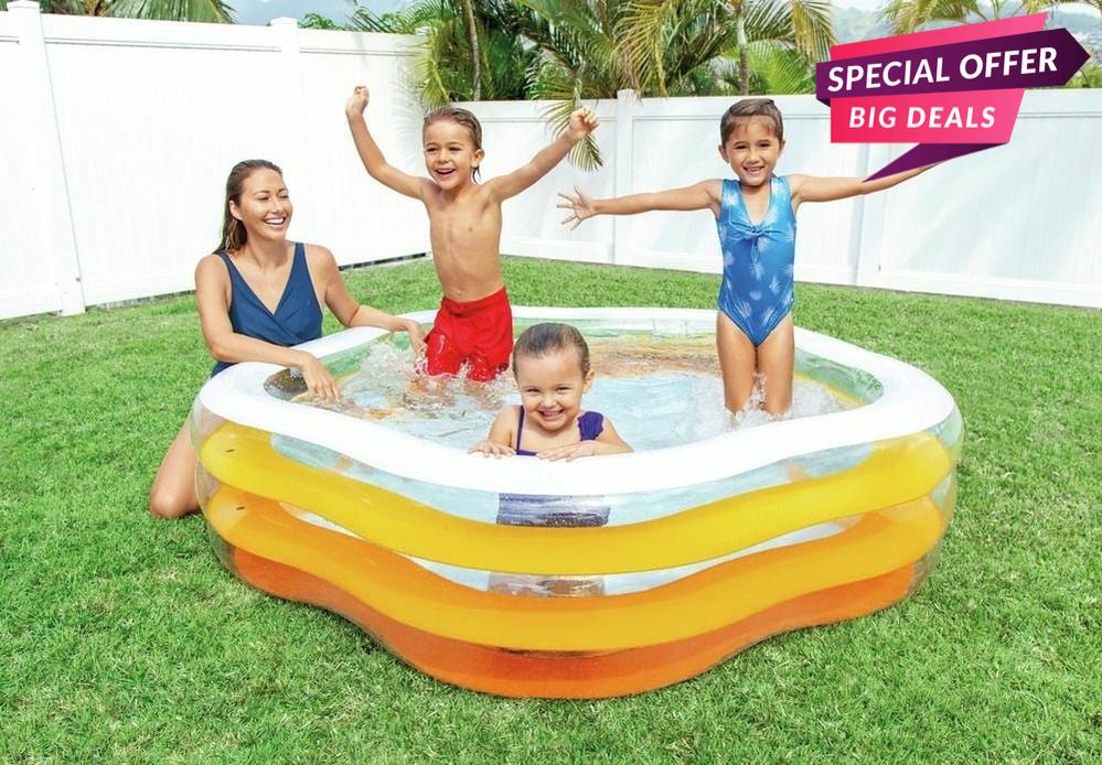 Intex Soft Base Pentagon Pool-INTEX