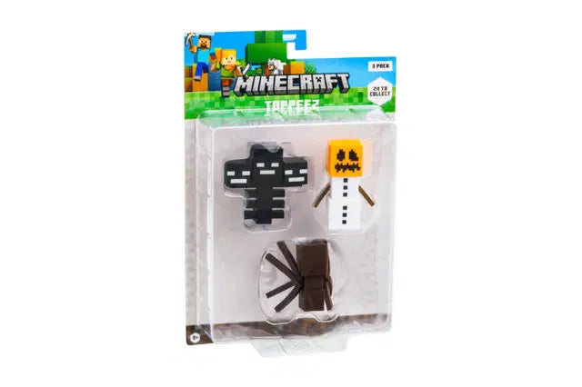 Mincecraft 3D Toppeez 3-Pk Asst.-Action Figures-Minecraft-