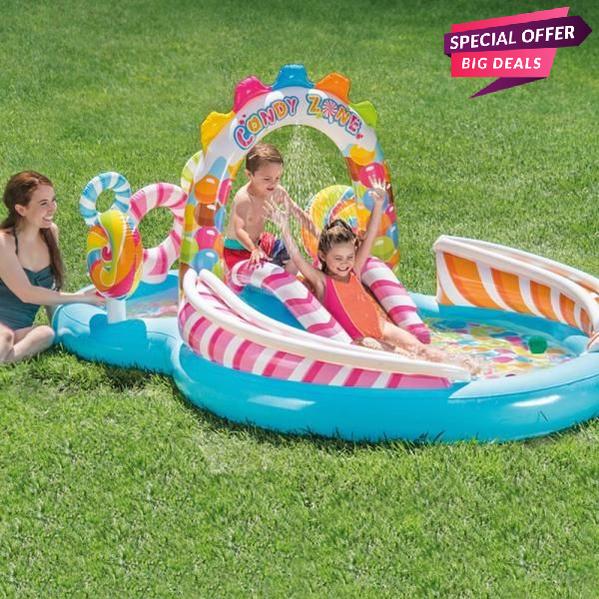 Intex Pool With Slide-INTEX