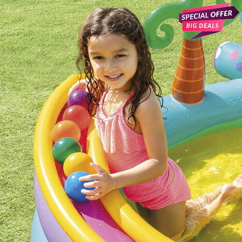 Intex Inflatable Dinoland Play Centre Pool-INTEX
