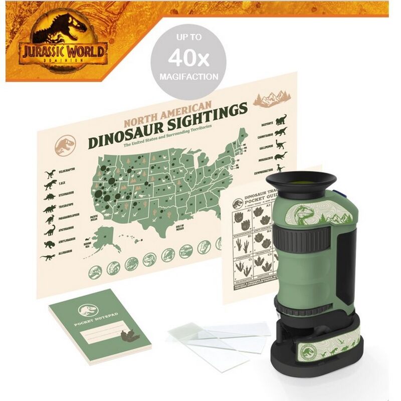Jw Dominion Microscope Explorer Kit-S.T.E.A.M Educational-Jurassic World-5055394022522