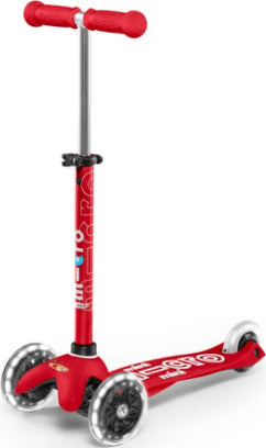 Mini Micro Deluxe Red(Led)-Ride-On & Scooters-Micro-7640170574227