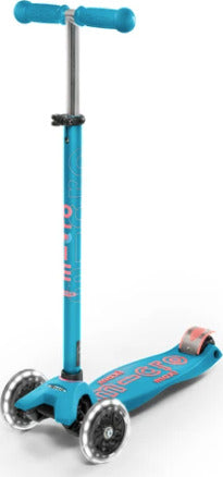 Maxi Micro Deluxe Aqua Led-Ride-On & Scooters-Micro-7630053523060