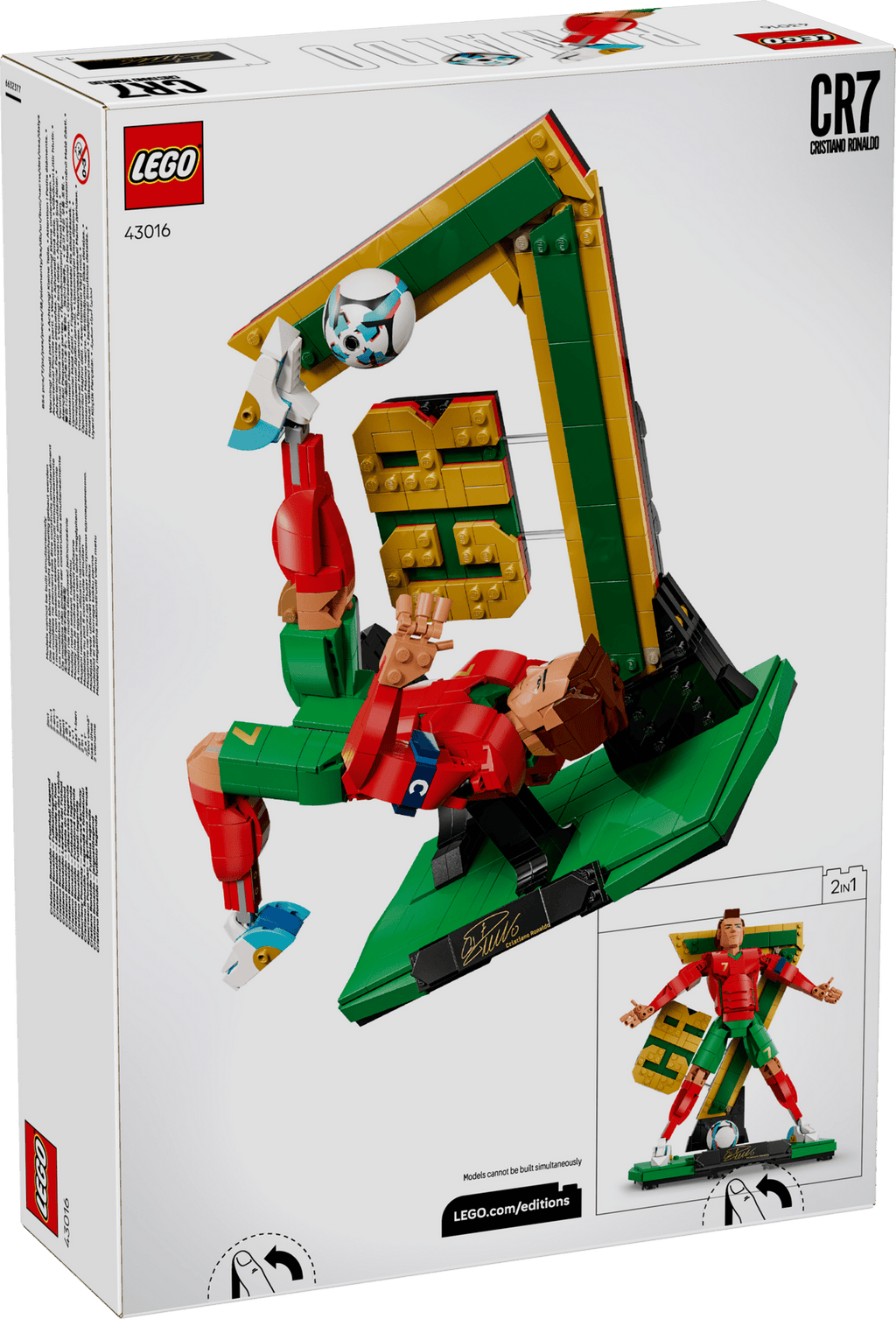 Lego Editions Cristiano Ronaldo Soccer Legend 43016 with 854pcs