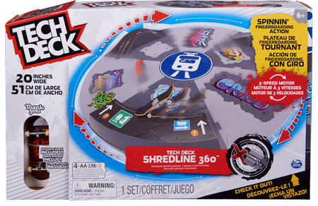 Tech Deckshredline360Spninfngrbrdng Actn-Tech Deck-778988429952
