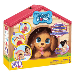Ll Flat Pk Puppy - Blonde/Brown-Little Live Pets-630996264775