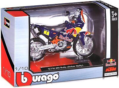 1/18 Red Bull Ktm Motorcycle 12 Pcs / Disp (4893993510702)-Bburago-4893993510702