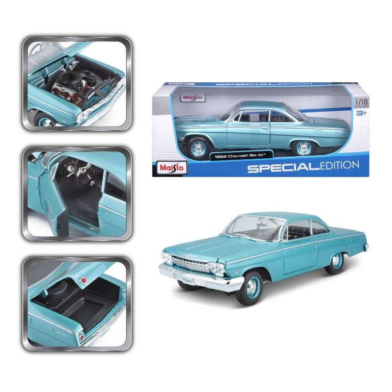 1:18 Se (B)-1962 Chevrolet Bel Air-Maisto-90159316411