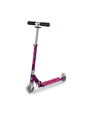 Micro Sprite Purple Stripe Led-Ride-On & Scooters-Micro-7630053531034