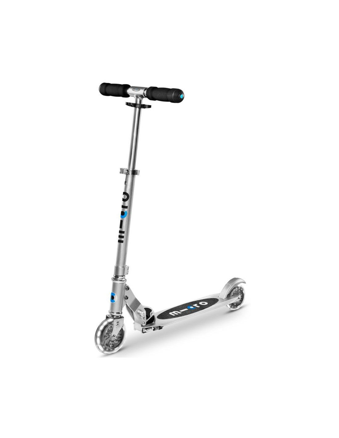 Micro Sprite Silver Matt Led-Ride-On & Scooters-Micro-7630053530969