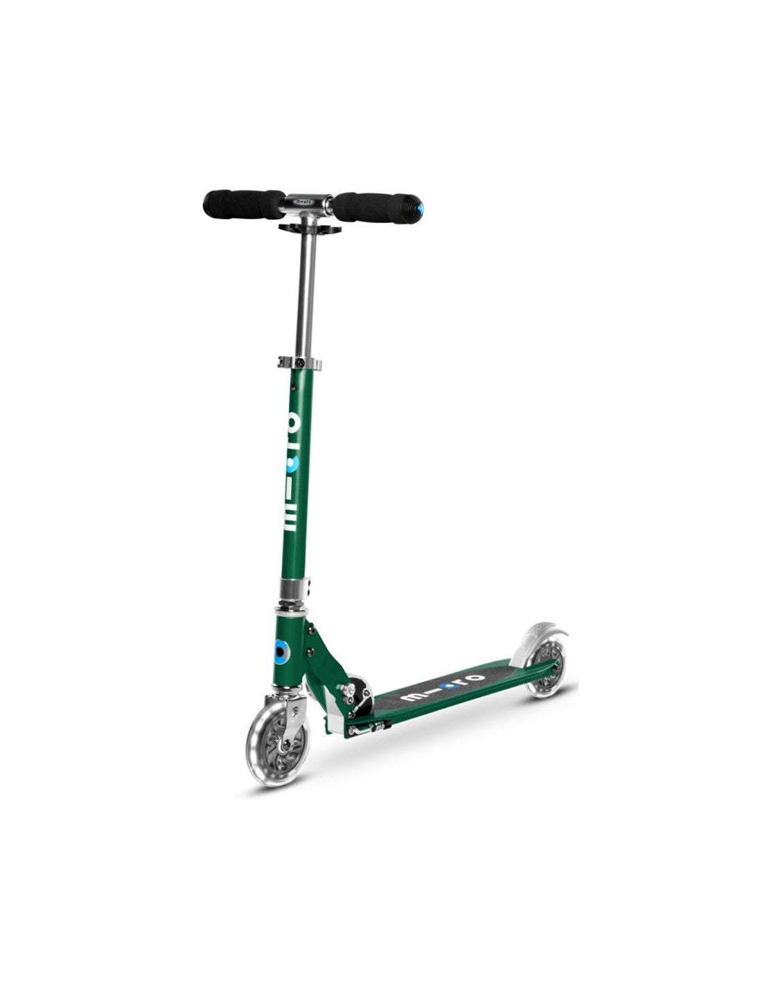 Micro Sprite Forest Green Led-Ride-On & Scooters-Micro-7630053530037