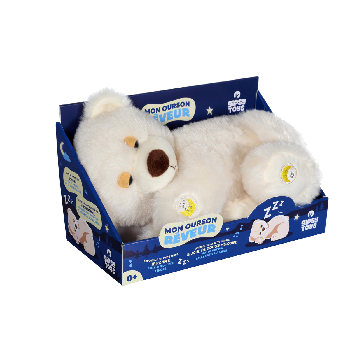 Dreamer Bear With Sound 30 Cm-Plush Toys-Gipsy-