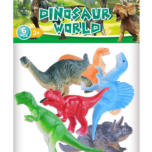 P.Joy Animal Worldz Dinosaur 4 6Pcs-P.JOY