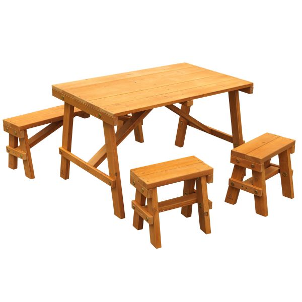 Kidkraft Outdoor Picnic Table Set - Amber-Kidkraft-706943101551