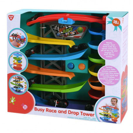 PLAYGO BUSY RACE AND DROP TOWER ** by Play Go for kids - toys