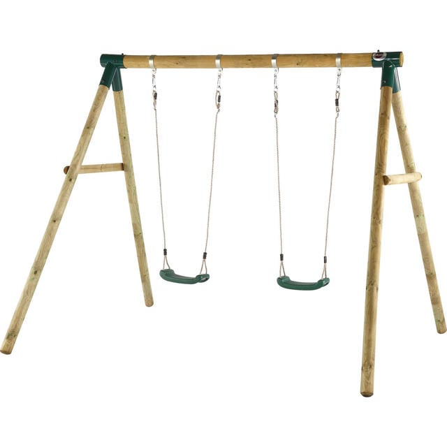 Plum® Marmoset® Wooden Swing Set-Outdoor-Plum-5036523021869