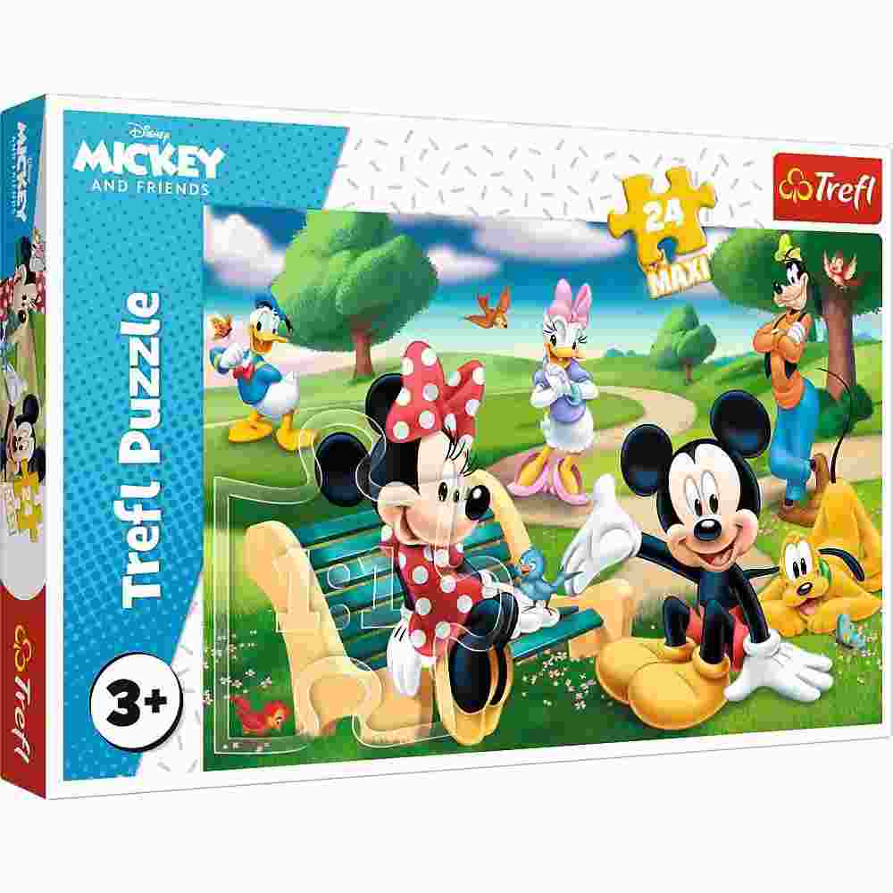 Puzzles - "24Maxi" - Mickey Mouse among friends / Disney Standard Characters