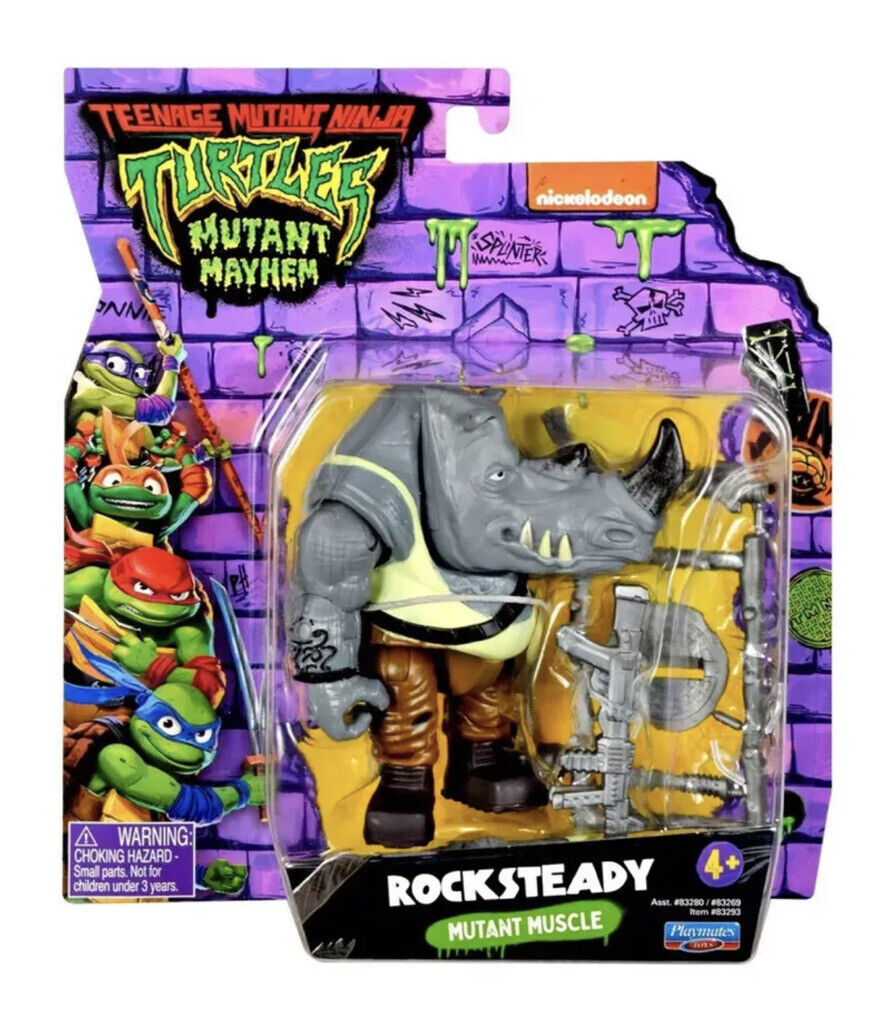 Tmnt Rocksteady Mutant Muscle Basic Figure-TMNT-43377832935