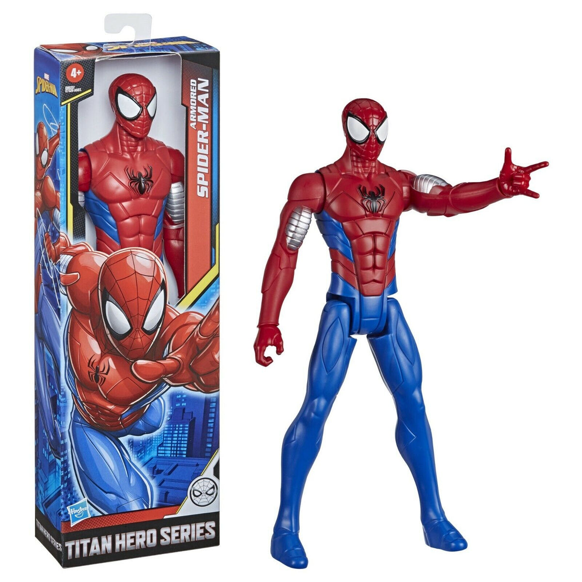 Hasbro Spiderman Titan Web Warriors - Armour Spiderman-MARVEL