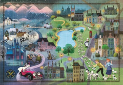 Clem. Puzzle 101 Dalmatians Map 1000Pcs-Games & Puzzles-CLEMENTONI-