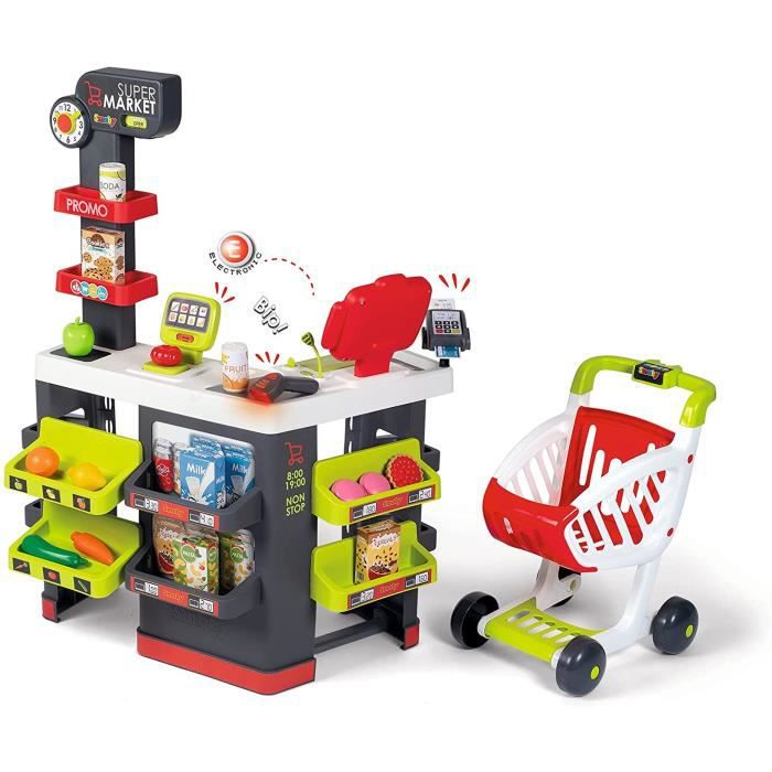 Smoby - Super Market With 42 Accessories-Smoby-3032163502289