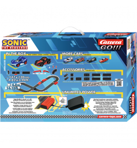 Carrera Licensed Slot Rc Sonic The Hedgehog - 4.3 Mts - Sonic & Shadow-CARRERA-4007486635203