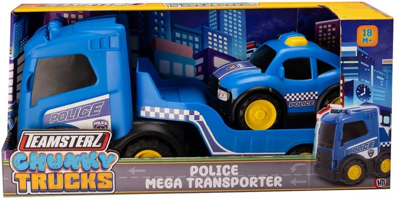 Teamsterz Chunky Trucks Police Mega Transporter With 1 Vehicle (Assorted)