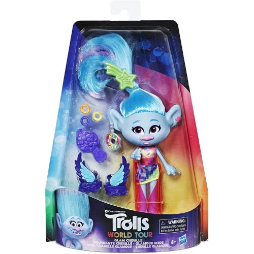 Hasbro Trolls Wt Glam Fashion Trolls Asst - Glam Chenille-TROLLS