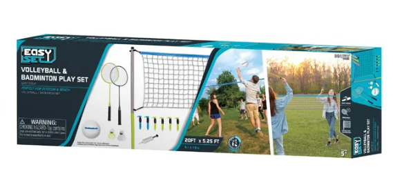 Volleyball And Badminton Play Set-Hostful-4893431773010