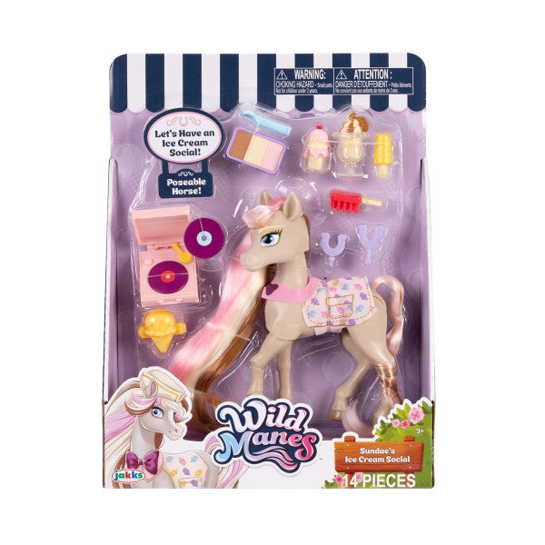 Wild Manes Dlx Horses & Access Asst. 3(Assorted - Includes 1) by Wild Manes for kids - toys