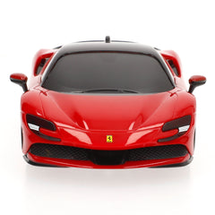 1:24 RC Premium  - Ferrari SF90 Stradaie - 2.4 GHz (USB rechargeable) 35M control range, 45 Min charge time, pistol controller