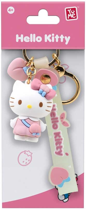 Hello Kitty K.Chain Peach Pdq12 Woc(1 PC)-Dolls & Accessories-MAXX-