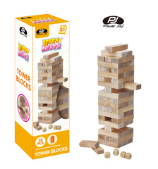 P.JOY WOODEN TOWER BLOCKS 54PCS 4DICES Default Title