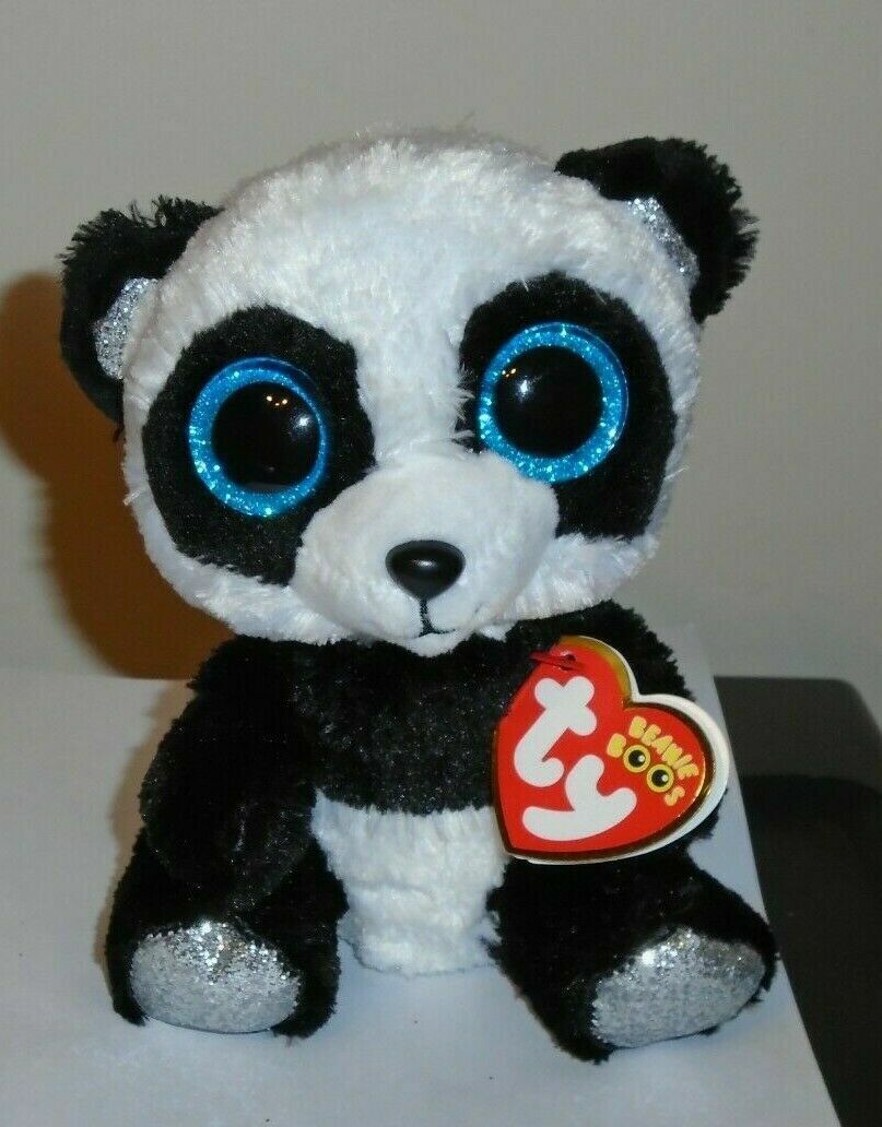 BEANIE BOOS PANDA BAMBOO BLCK&WHT REG 6" Default Title