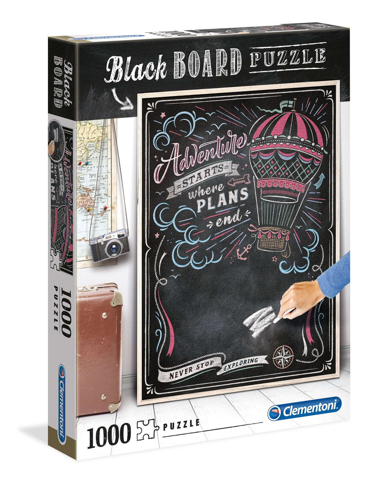 CLEM. PUZZLE BLACKBOARD TRAVEL 1000PCS Default Title