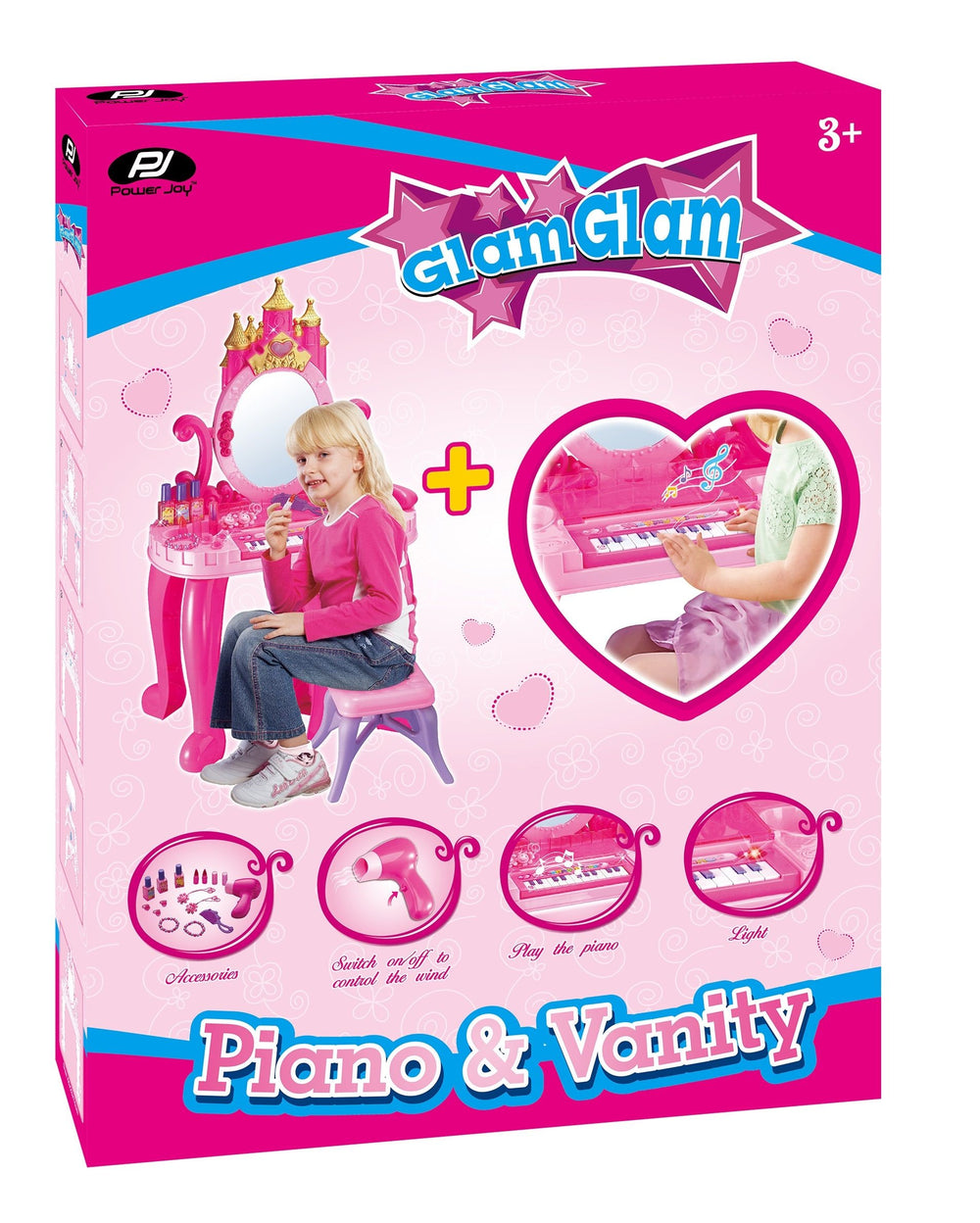 P.JOY GLAMGLAM PIANO & VANITY SET B/O Default Title