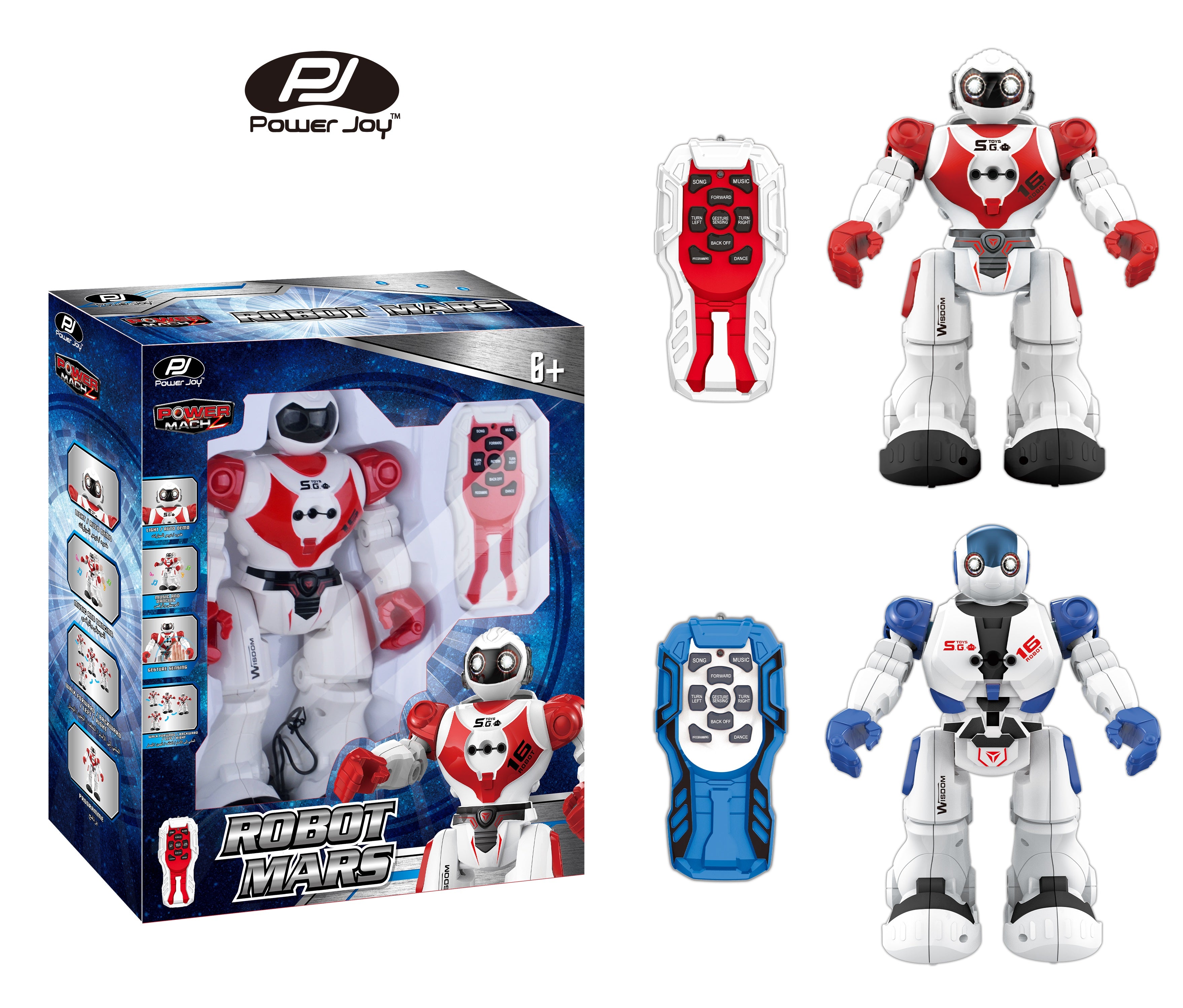 P.JOY RC ROBOT MARS ENG-ARA B/O Default Title