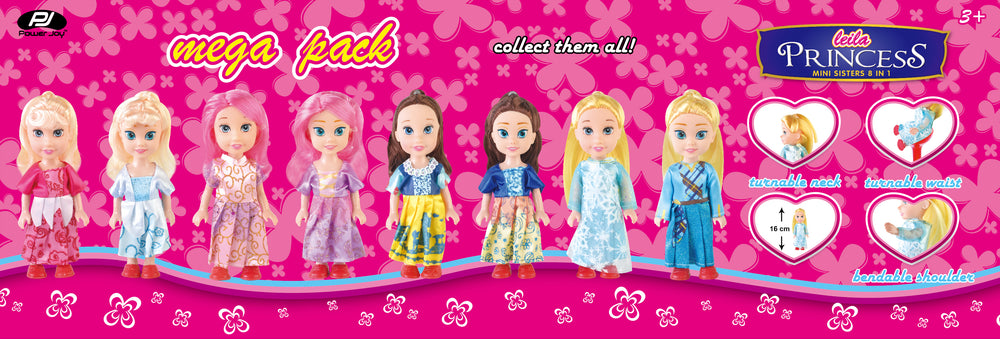 P.JOY LEILA PRINCESS MINI SISTERS 8IN1 M Default Title
