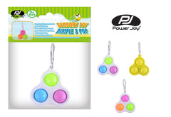 P.JOY SENSORY TOY DIMPLE 3POP KCHAIN 1PC Default Title