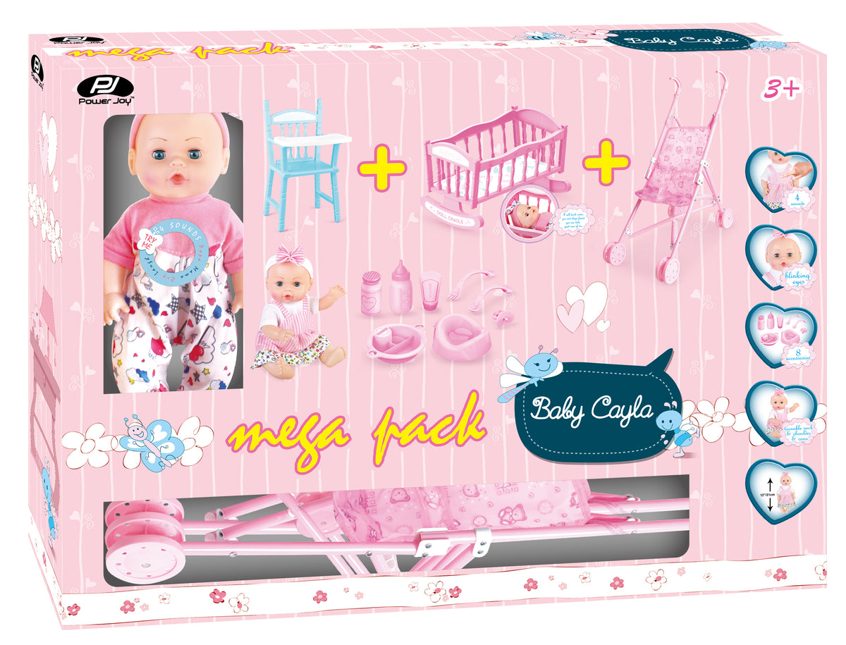 P.JOY BABY CAYLA MEGAPACK DOLL 30C B/O Default Title