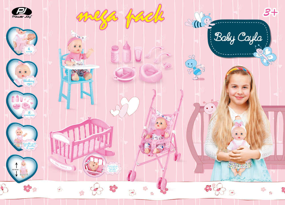 P.JOY BABY CAYLA MEGAPACK DOLL 30C B/O Default Title