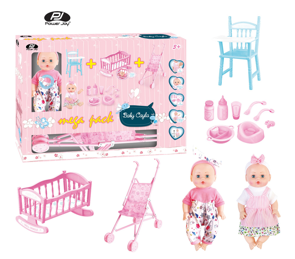 P.Joy Baby Cayla Megapack Doll 30C B/O - Dolls & Accessories - P.JOY - Shop in Bahrain