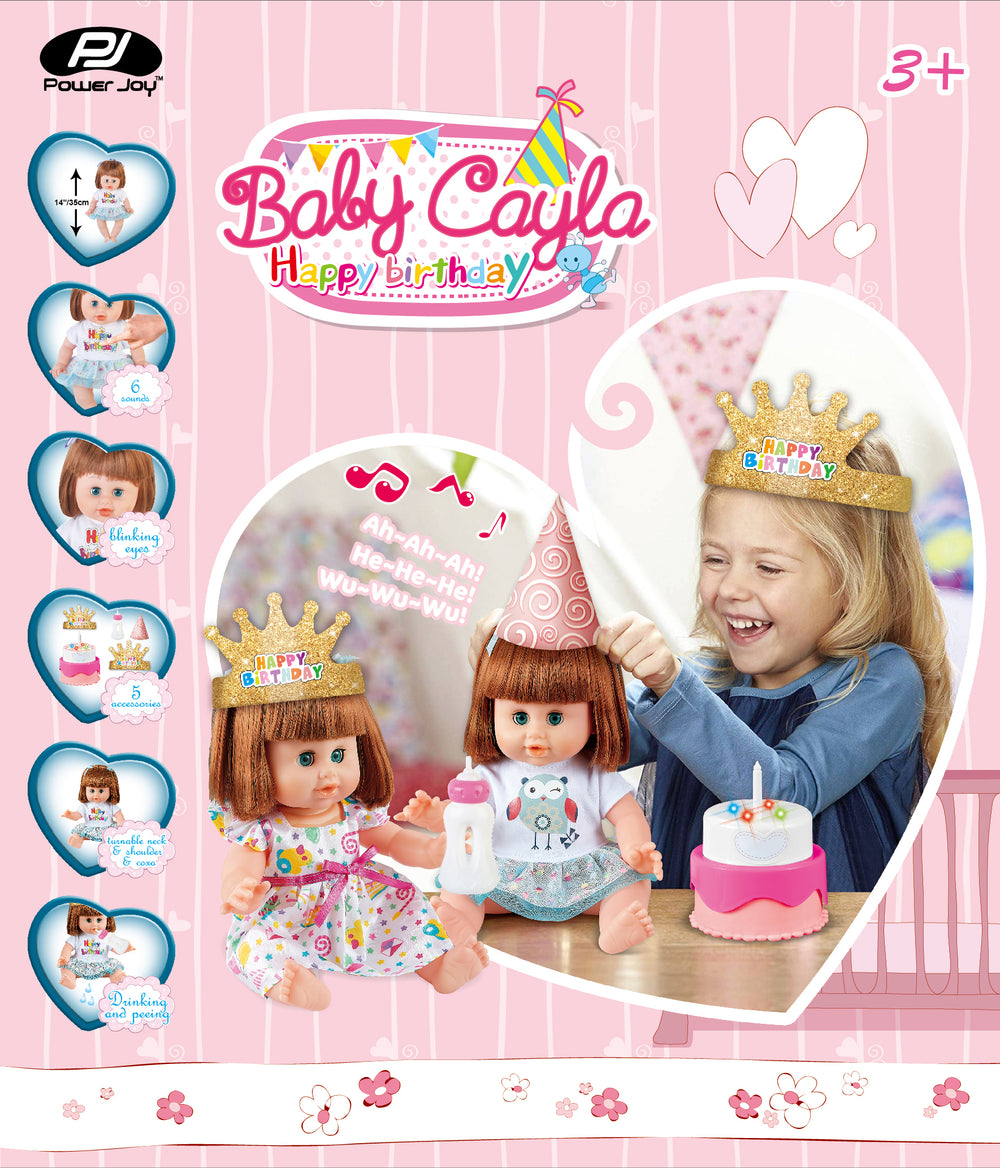 P.JOY BABY CAYLA HAPPY BIRTHDAY 14 B/O Default Title