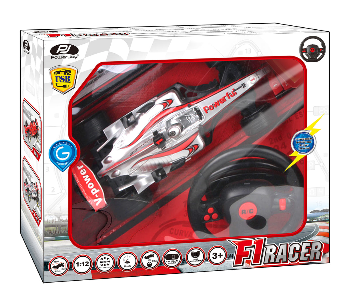 P.JOY RC F1 RACING CAR 1/12 BPC B/O Default Title