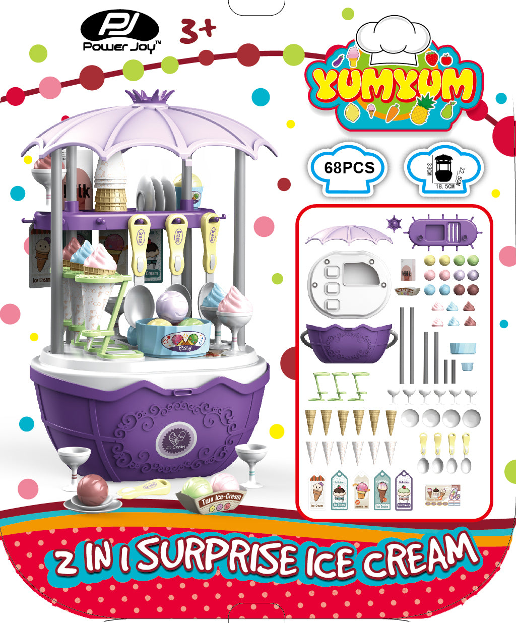 P.JOY YUMYUM SURPRISE ICECREAM 2IN1 Default Title