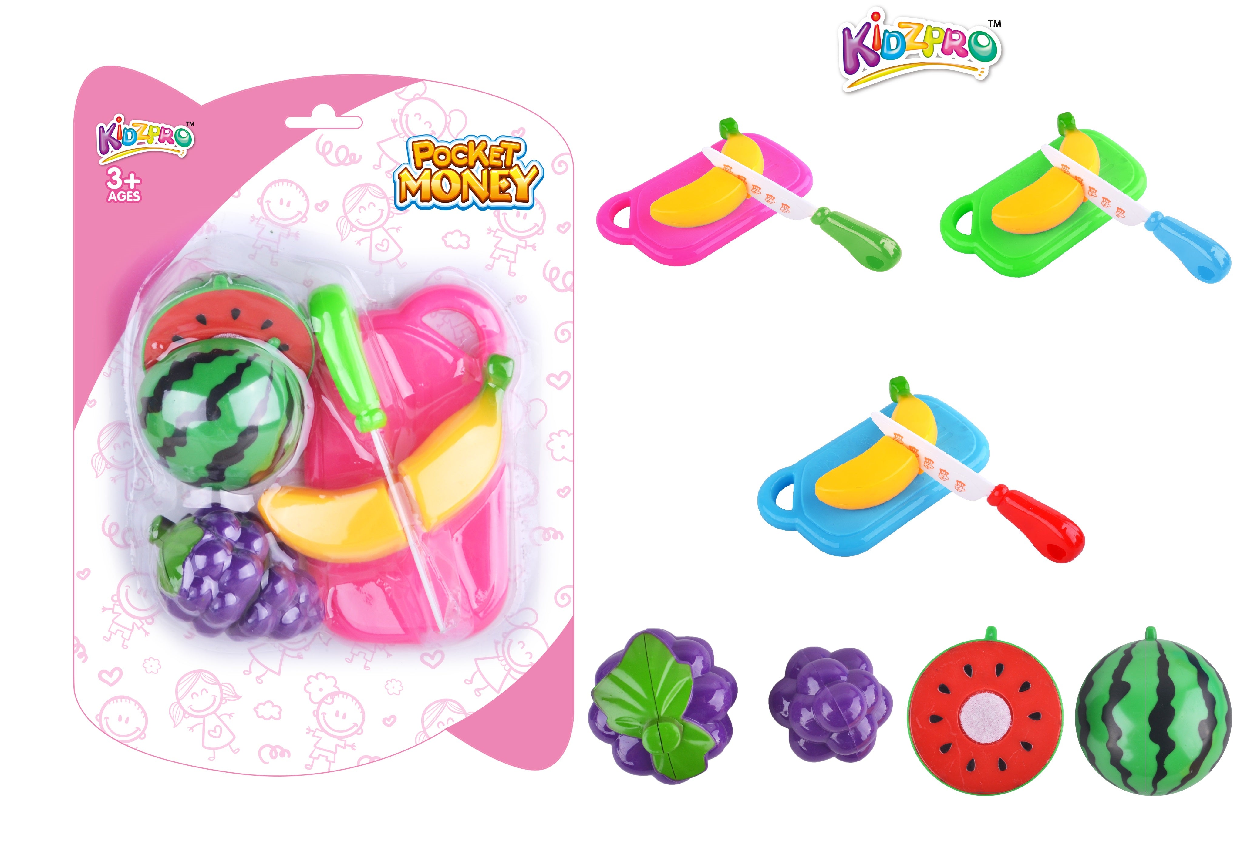 KIDZ. FRUIT &VEGETABLES SET 3ASST BC Default Title