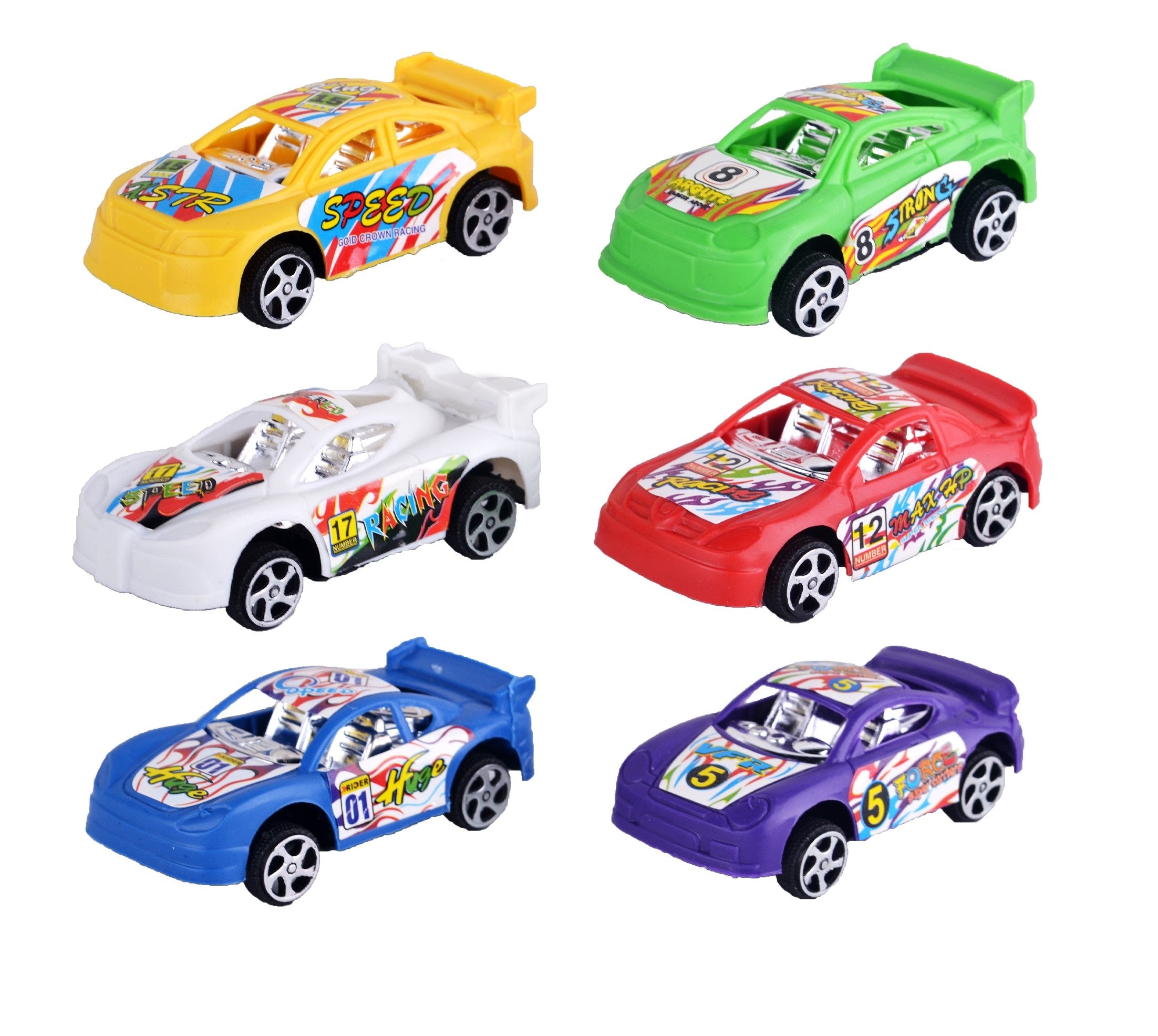 KIDZ. PULL BACK RACING CAR 6PCS BC Default Title